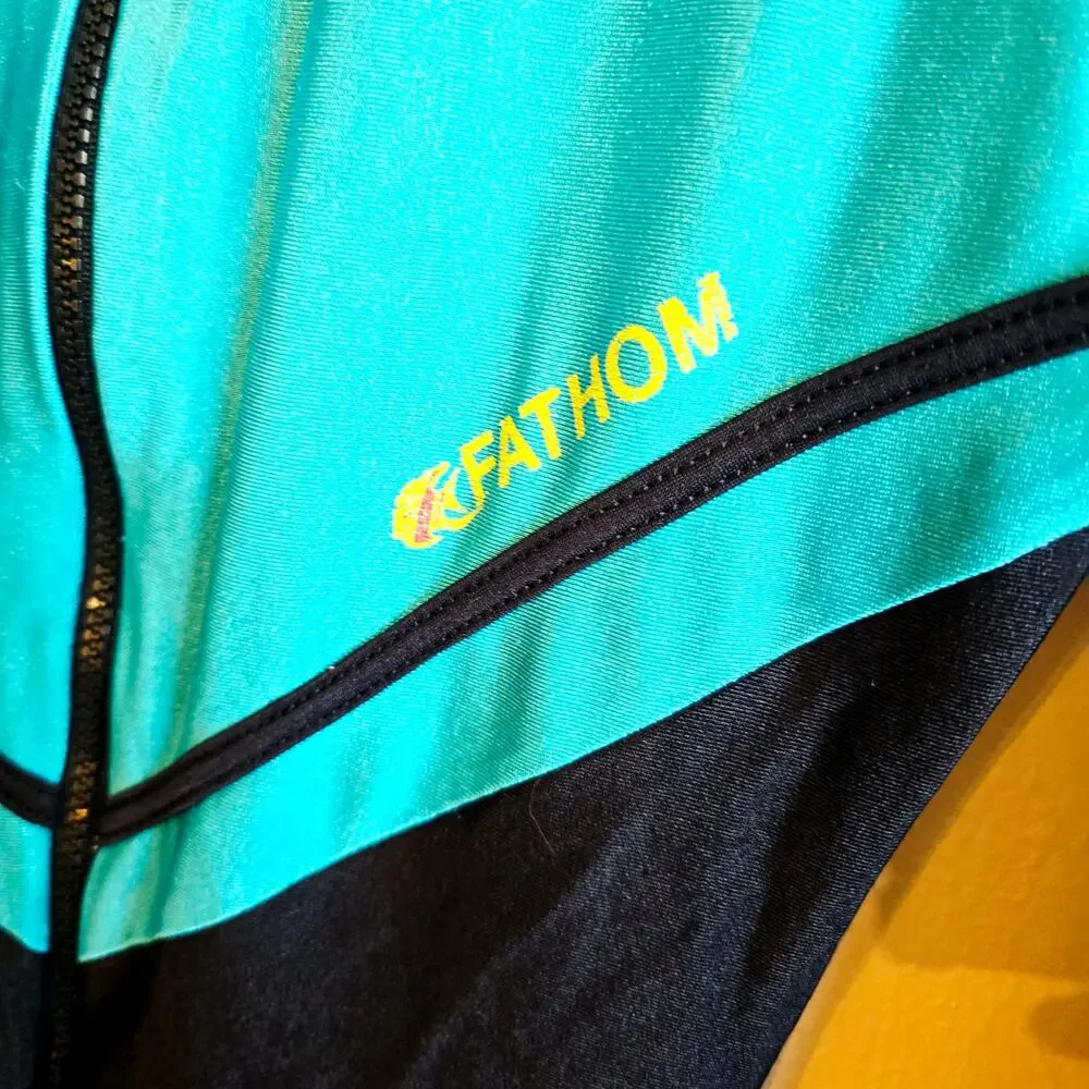 Vintage fathom Nylon spandex snorkeling scuba stirrup wetsuit size medium
